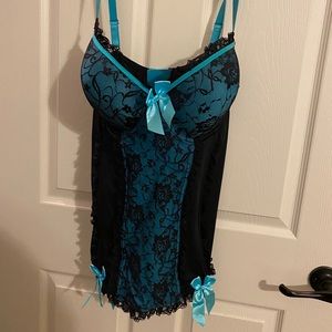 [TORRID] Black and blue lingerie